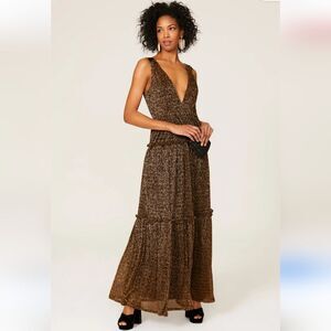 Hutch Brown Maxi Dress